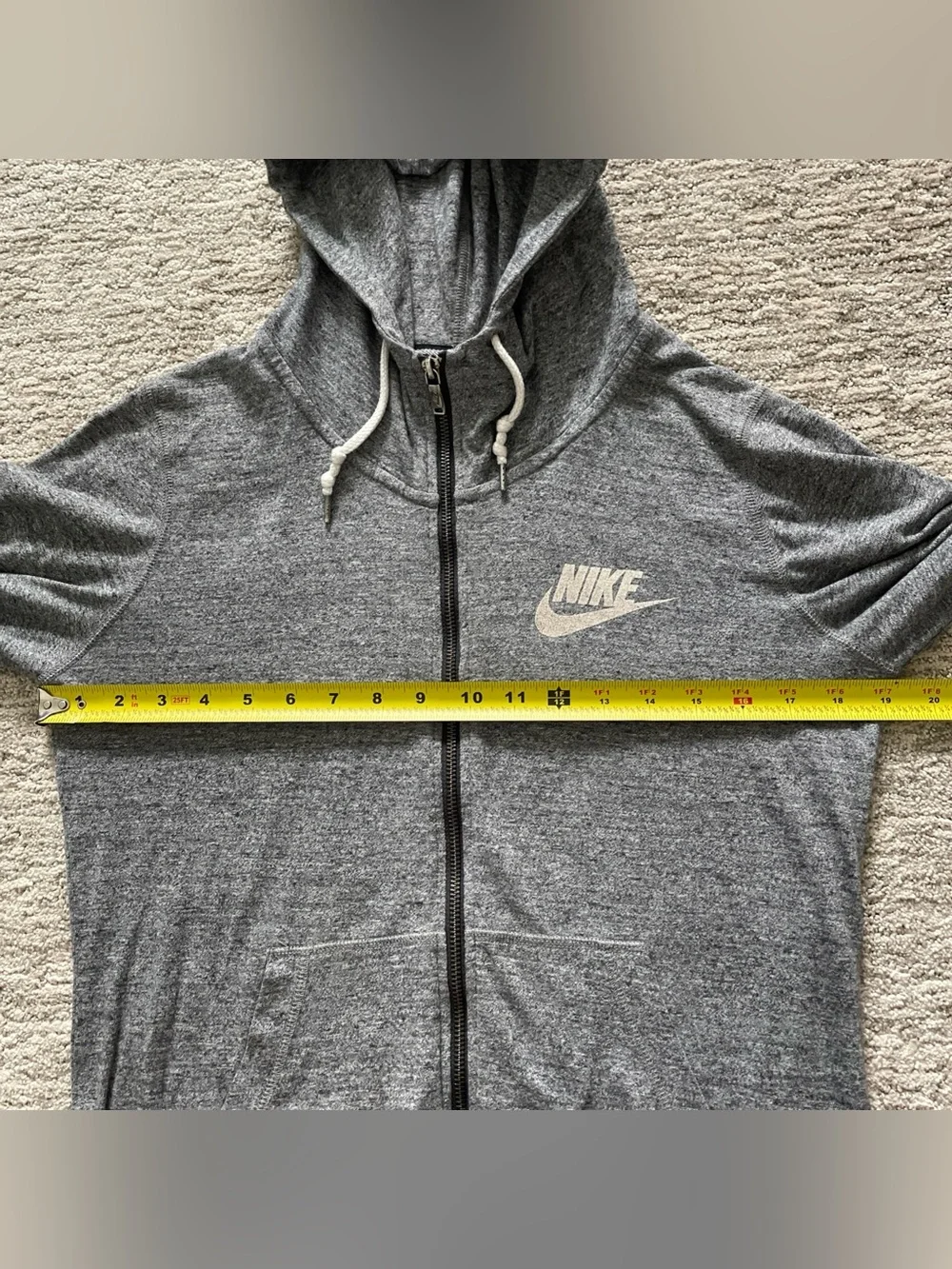 Nike Sportswear Air Max Full Zip Hoodie Jacket Gray Women’s Medium Lightweight